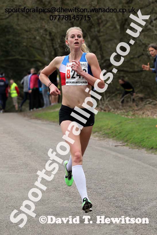 Hannah England (Oxford City) 2nd leg of the National 6 Stage Relay, National 12 and 6 Stage Relays, Sutton Park, Birmingham. Photo: David T. Hewitson/Sports for All Pics